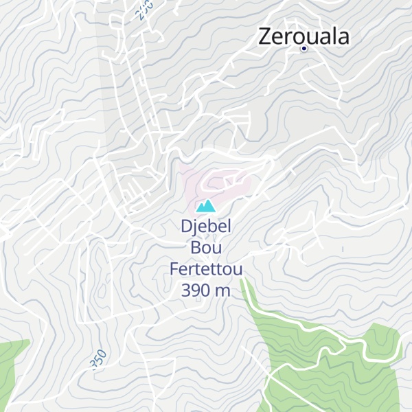 Map of Djebel Bou Fertettou