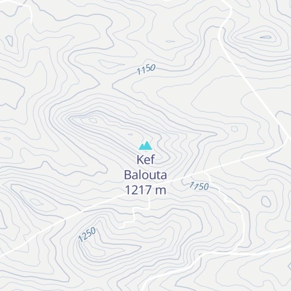 Map of Kef Balouta