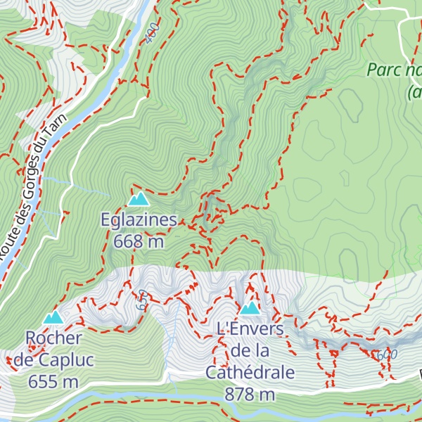Map of Rocher de Francbouteille