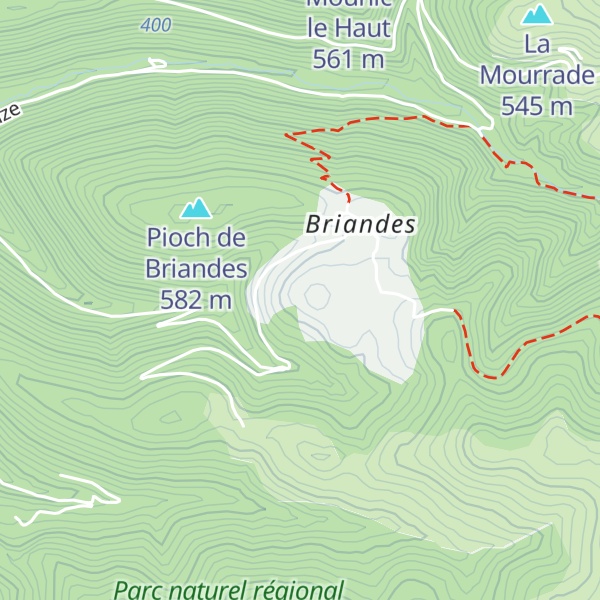 Map of Caussines