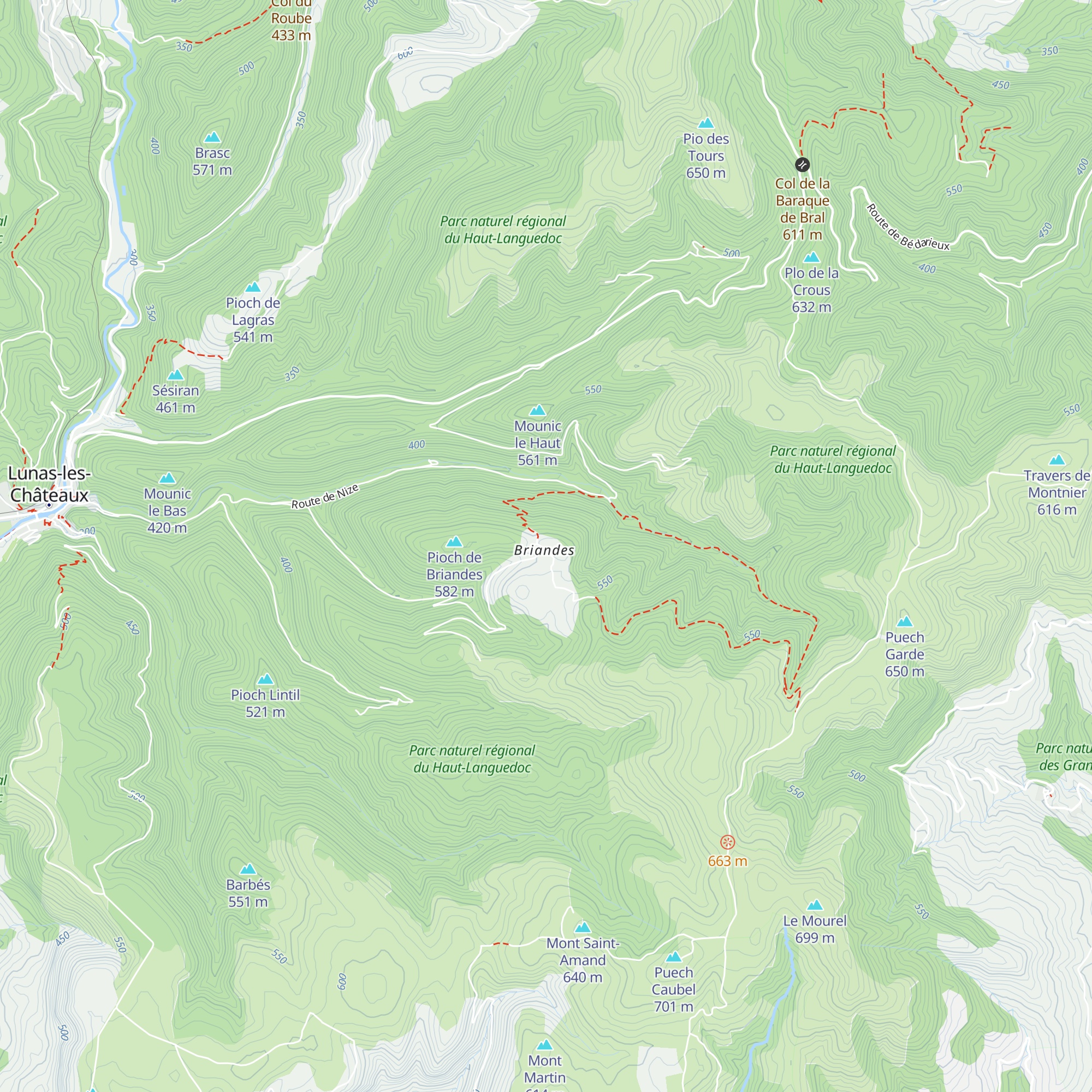 Gîte de Briandes map