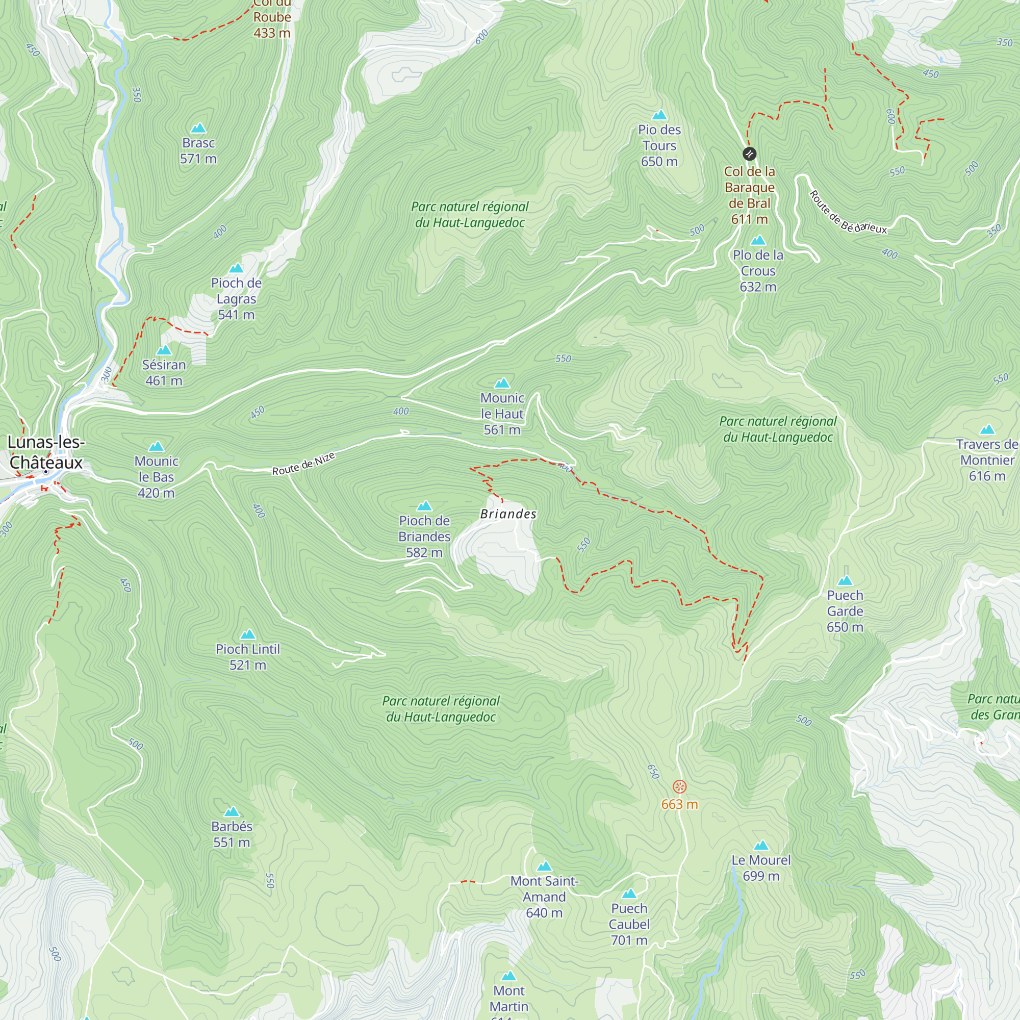 Gîte de Briandes map