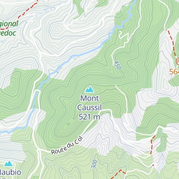 Map of Mont Caussil