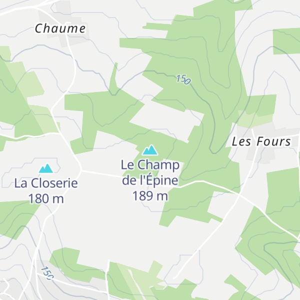 Map of Le Champ de l'Épine