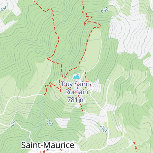 Map of Puy Saint-Romain