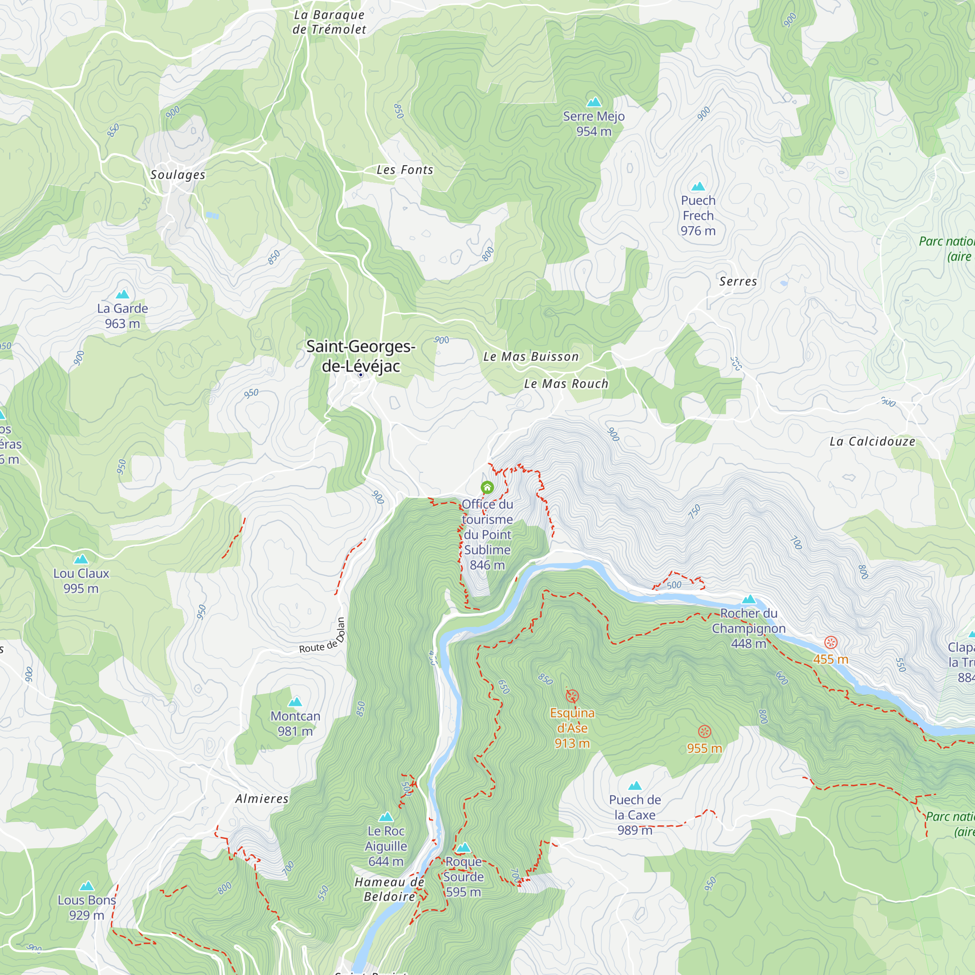 Office du tourisme du Point Sublime map