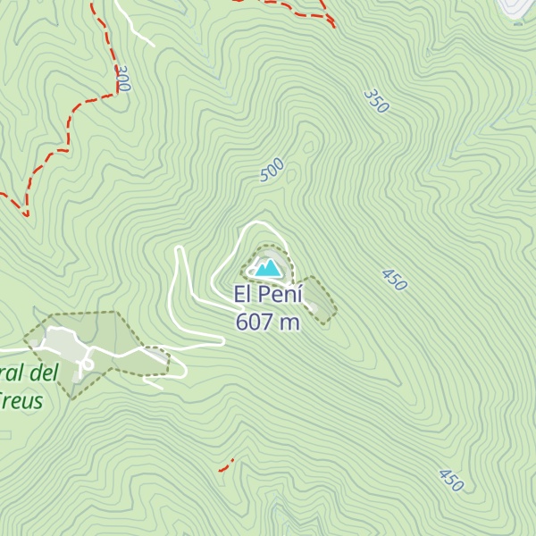 Map of El Pení