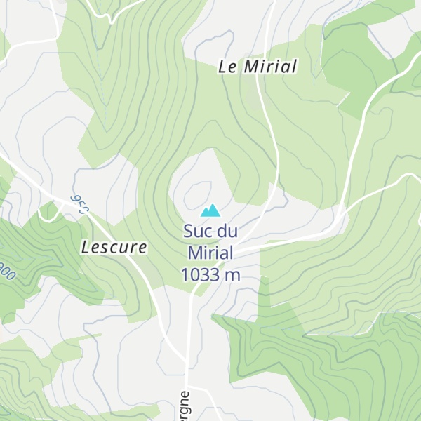 Map of Suc du Mirial