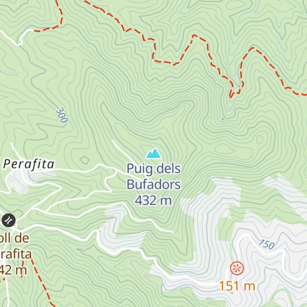 Map of Puig dels Bufadors