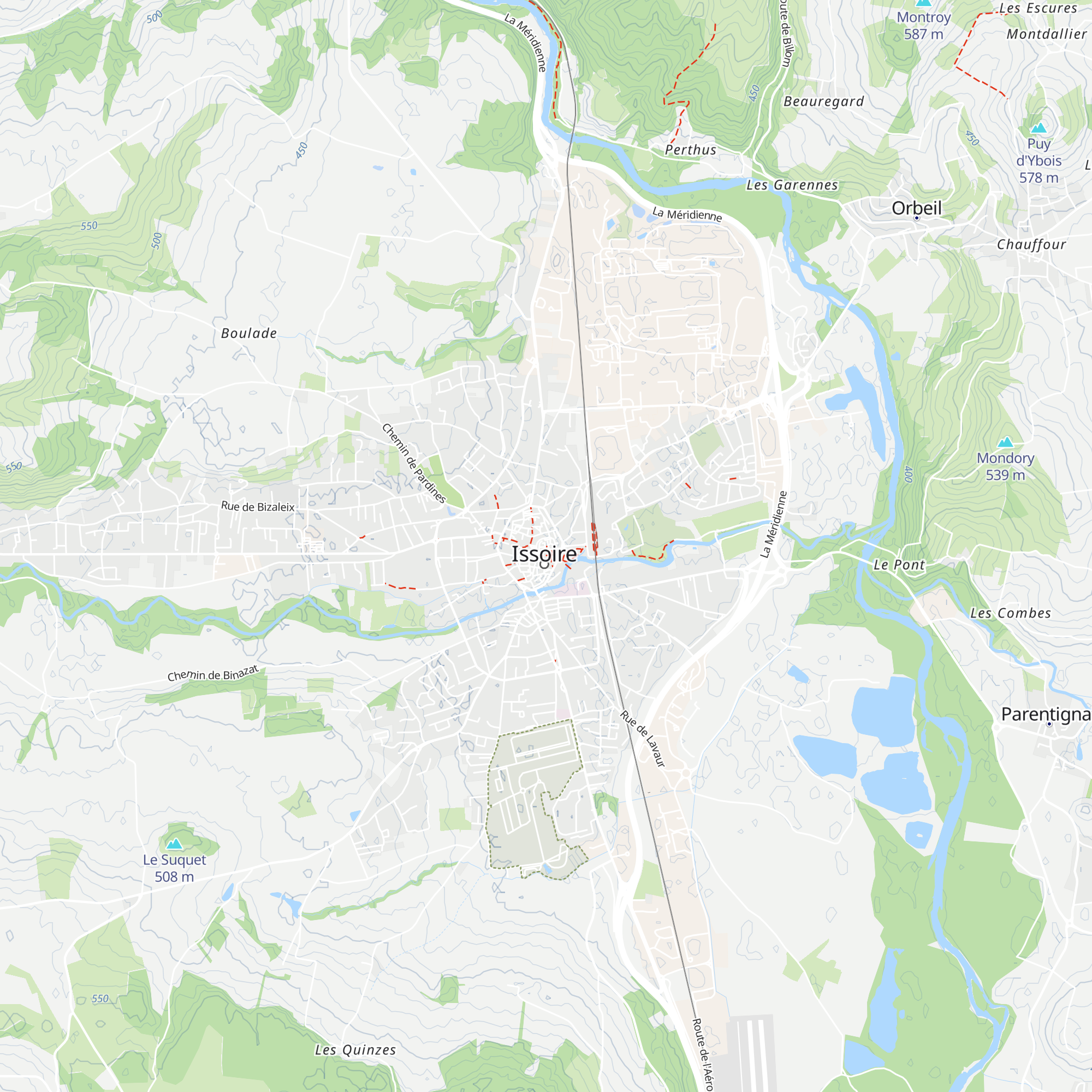 Office de tourisme du Pays d'Issoire map