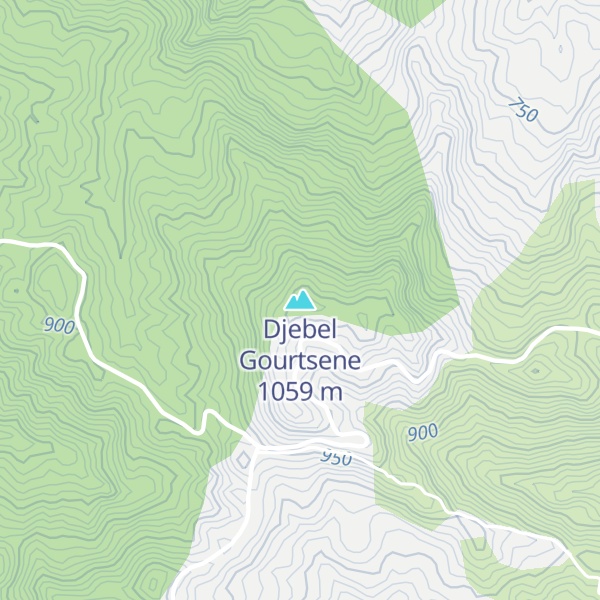 Map of Djebel Gourtsene