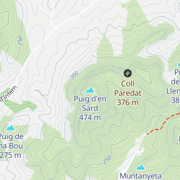 Map of Puig d'en Sard