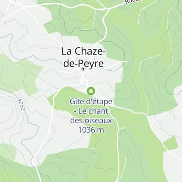Map of Gîte d'étape - Le chant des oiseaux