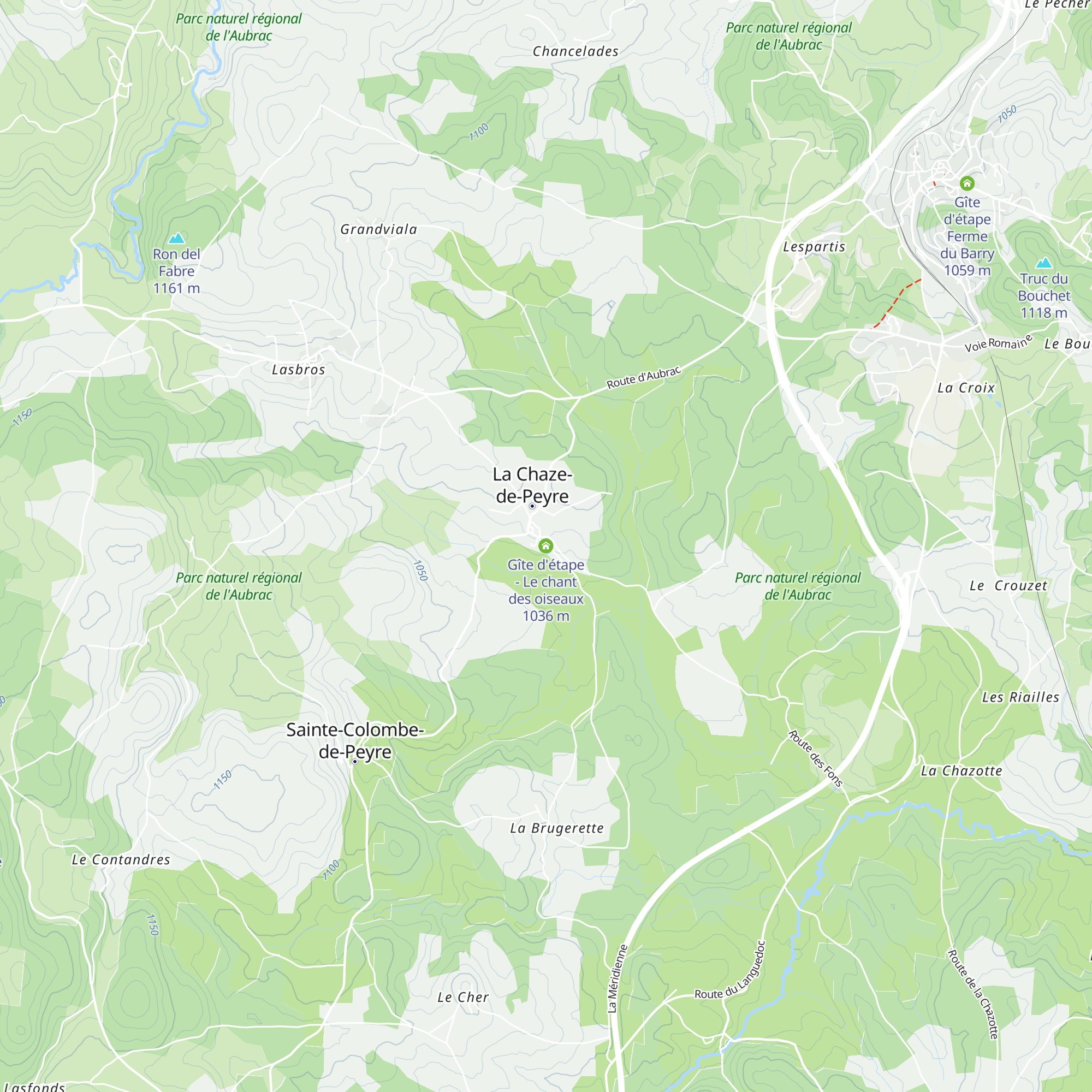 Gîte d'étape - Le chant des oiseaux map
