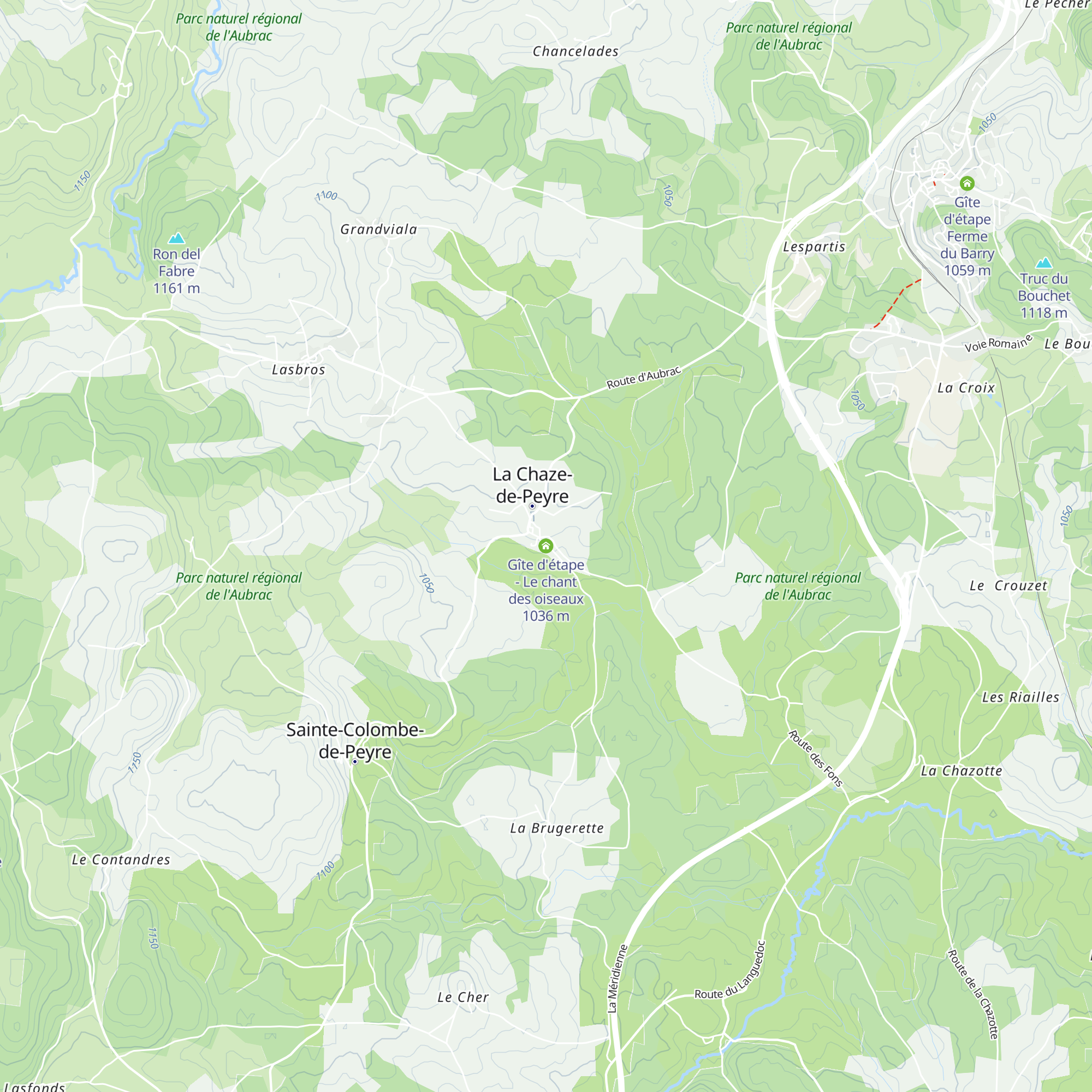 Gîte d'étape - Le chant des oiseaux map