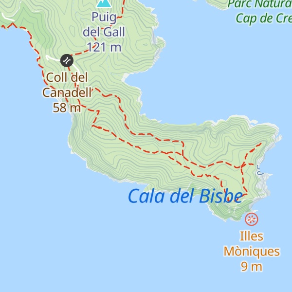 Map of Puig d'en Mamet