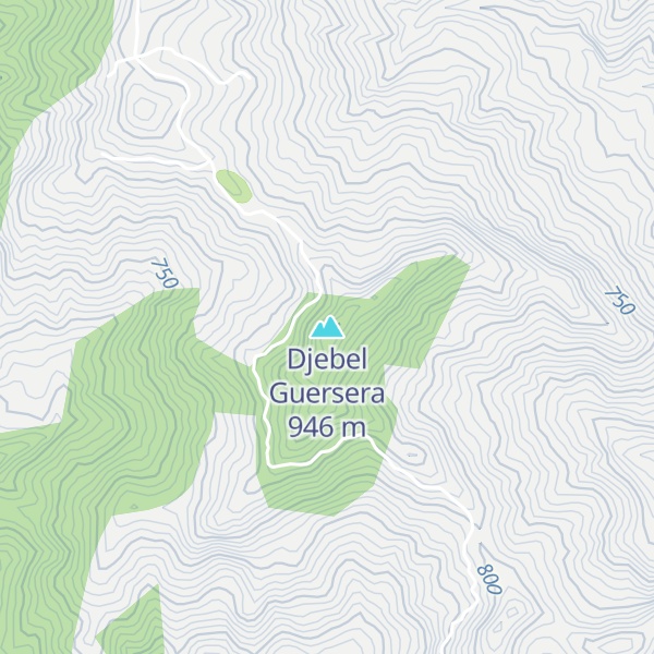 Map of Djebel Guersera