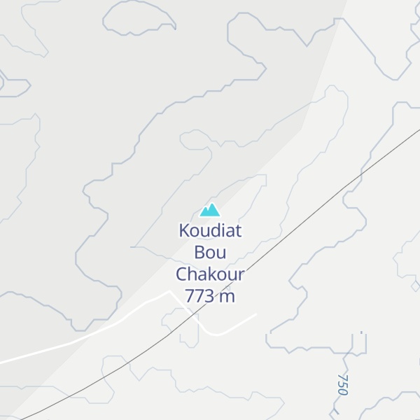 Map of Koudiat Bou Chakour