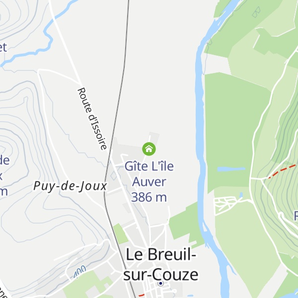 Map of Gîte L'île Auver