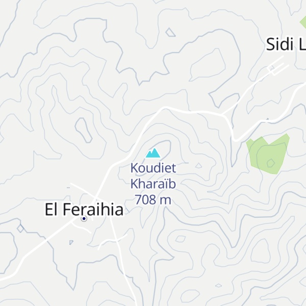 Map of Koudiet Kharaïb