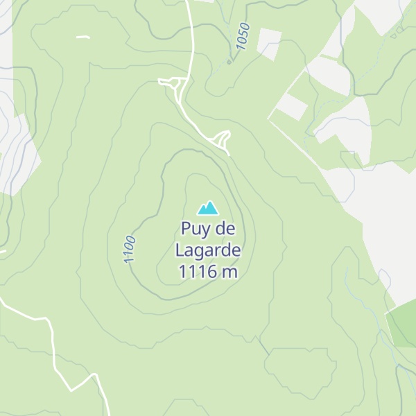 Map of Puy de Lagarde