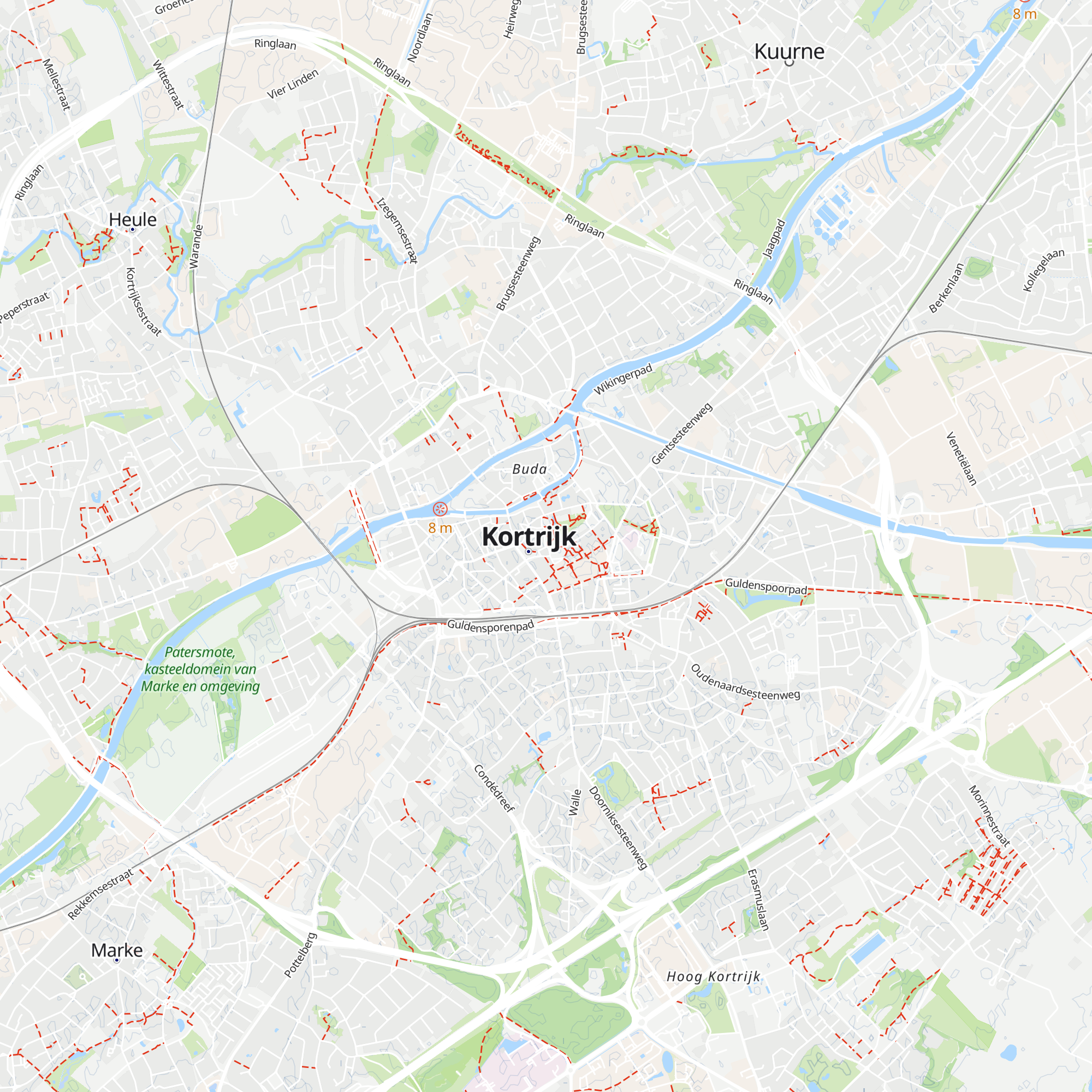 Toerisme kortrijk map