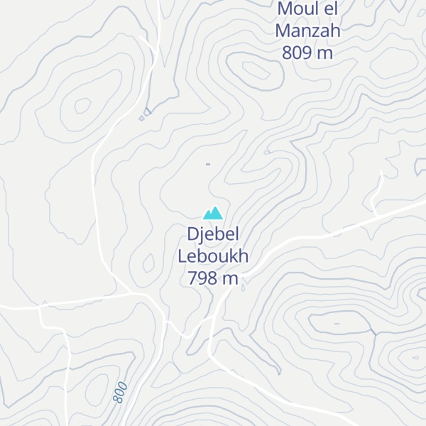 Map of Djebel Leboukh