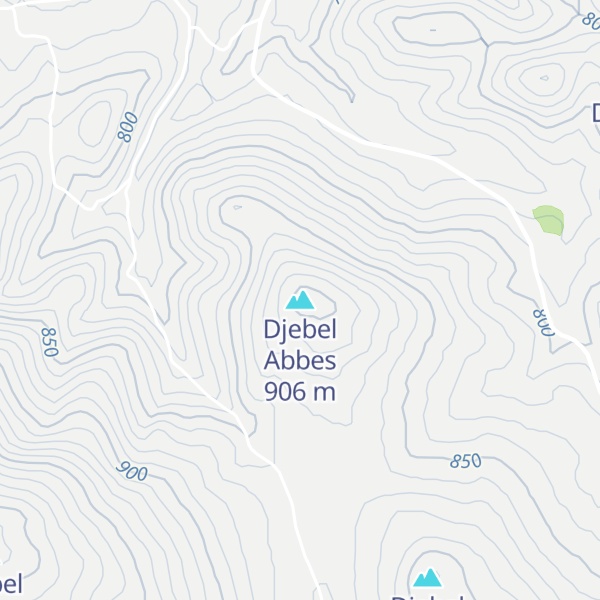 Map of Djebel Abbes