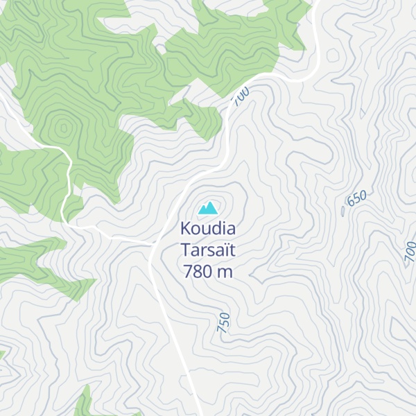 Map of Koudia Tarsaït