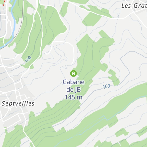 Map of Cabane de JB