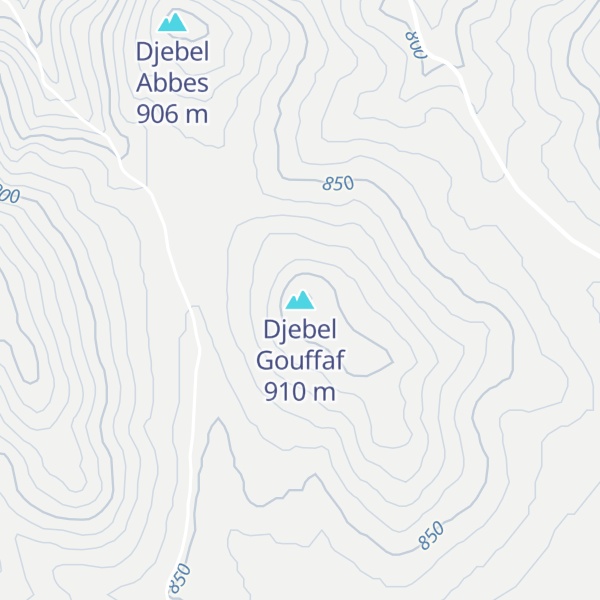 Map of Djebel Gouffaf