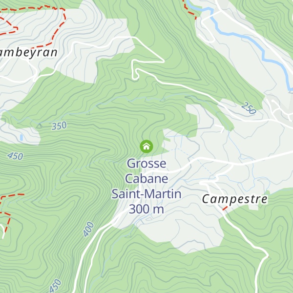 Map of Grosse Cabane Saint-Martin