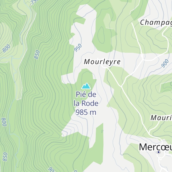 Map of Pié de la Rode