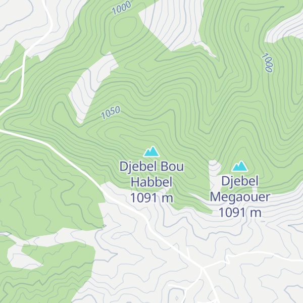 Map of Djebel Bou Habbel