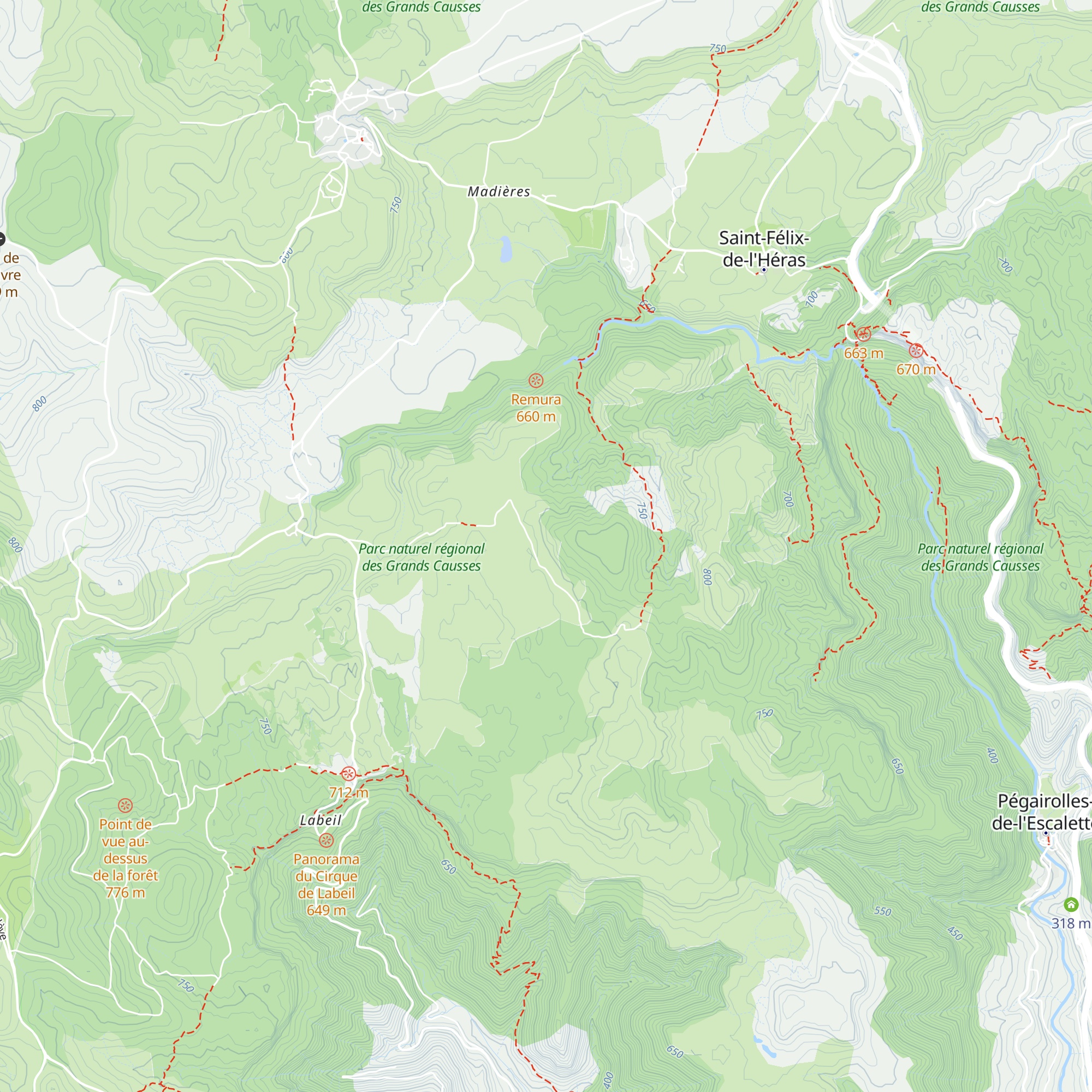 Habitat troglodytique map