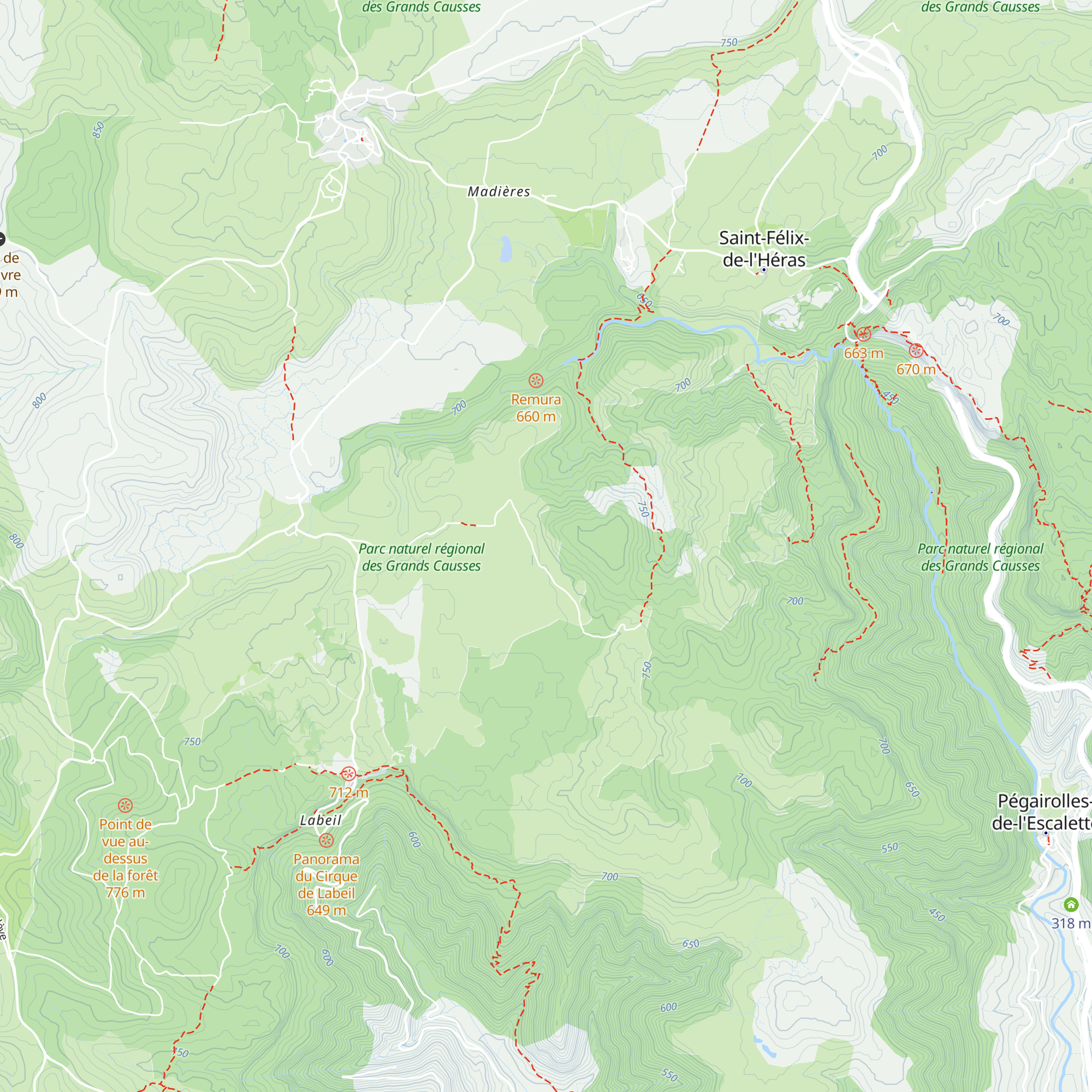 Habitat troglodytique map