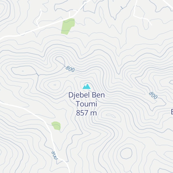Map of Djebel Ben Toumi