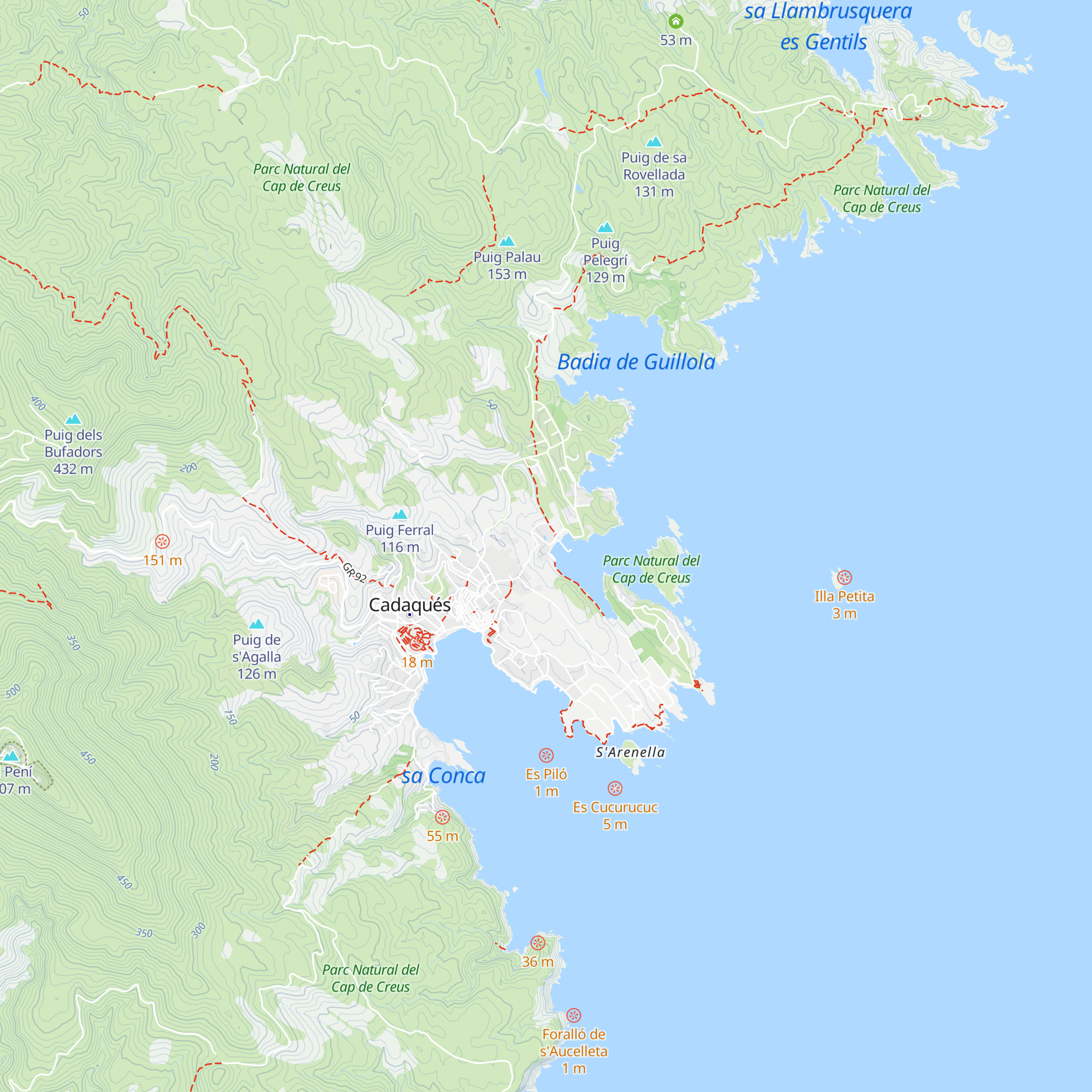 Oficina de Turisme de Portlligat map