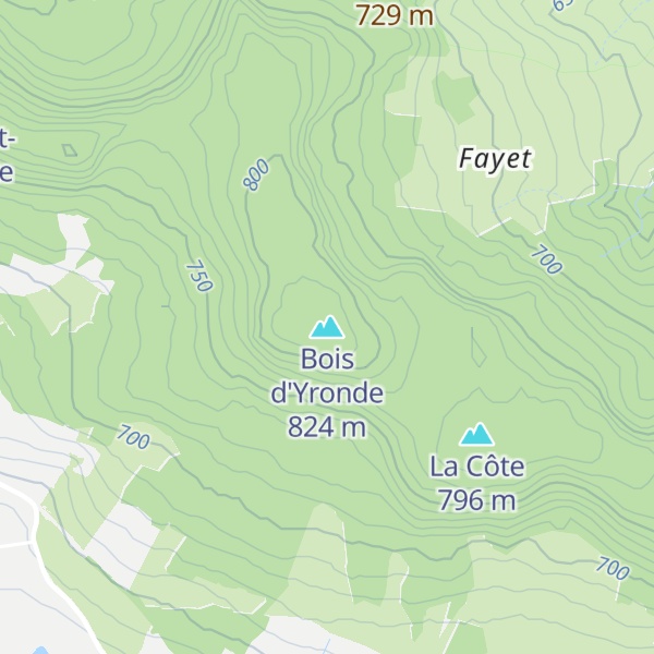 Map of Bois d'Yronde