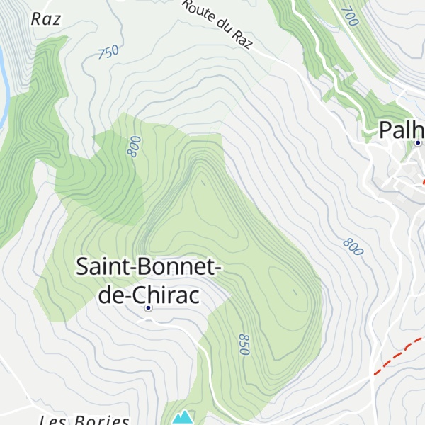 Map of Truc de Saint-Bonnet