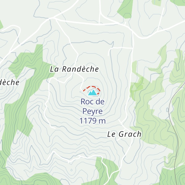 Map of Roc de Peyre