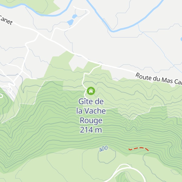 Map of Gîte de la Vache Rouge
