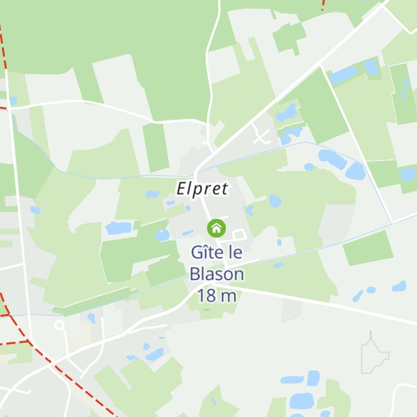 Map of Gîte La Maison Bleue