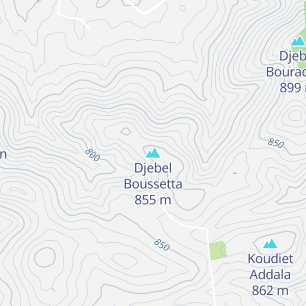 Map of Djebel Boussetta