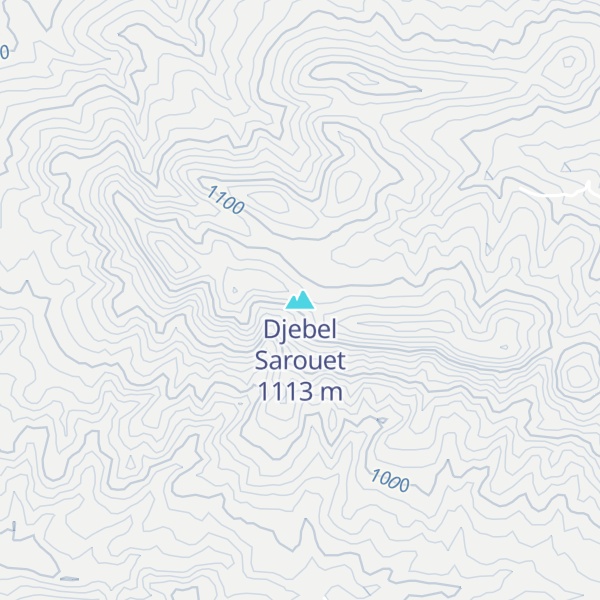 Map of Djebel Sarouet
