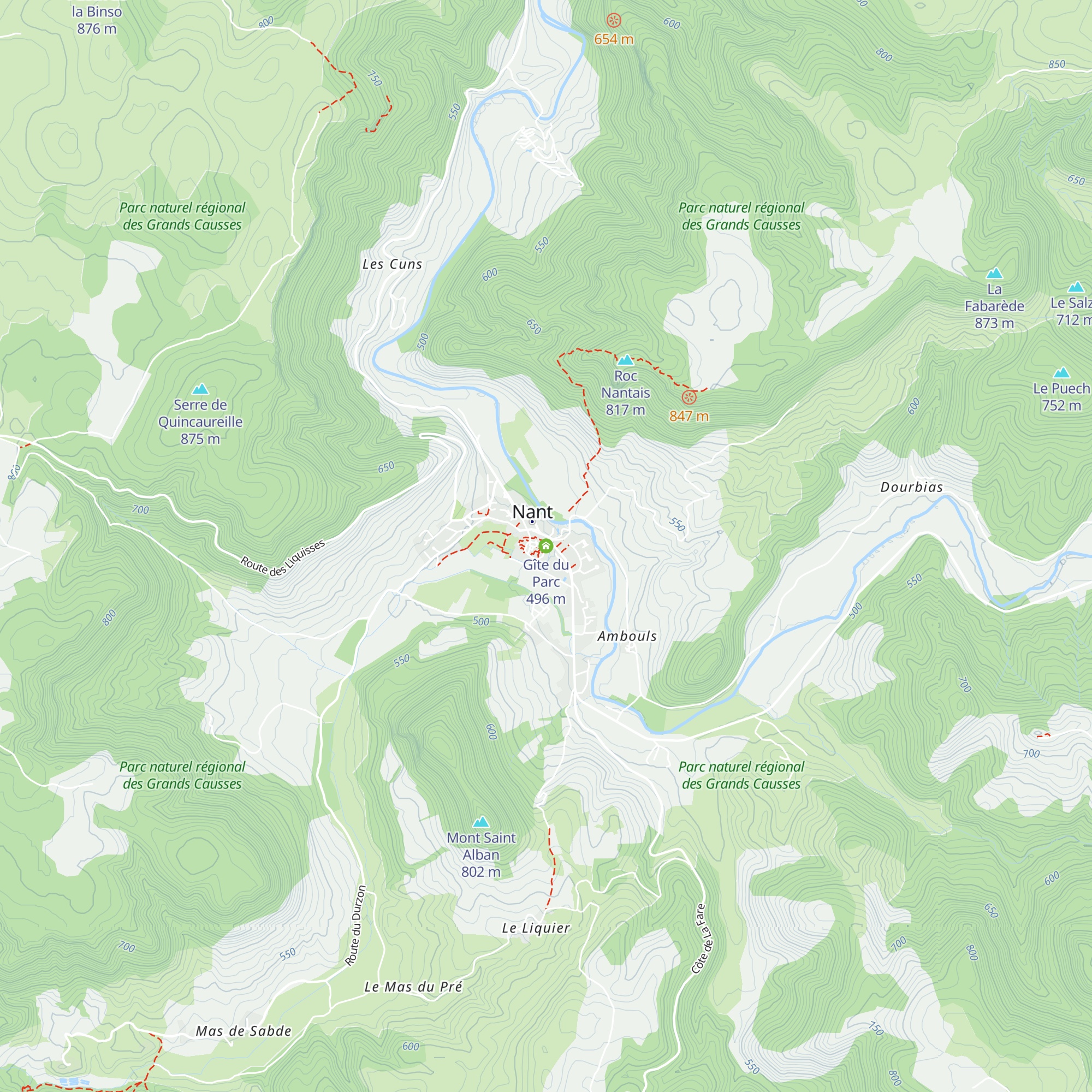 Gîte du Parc map