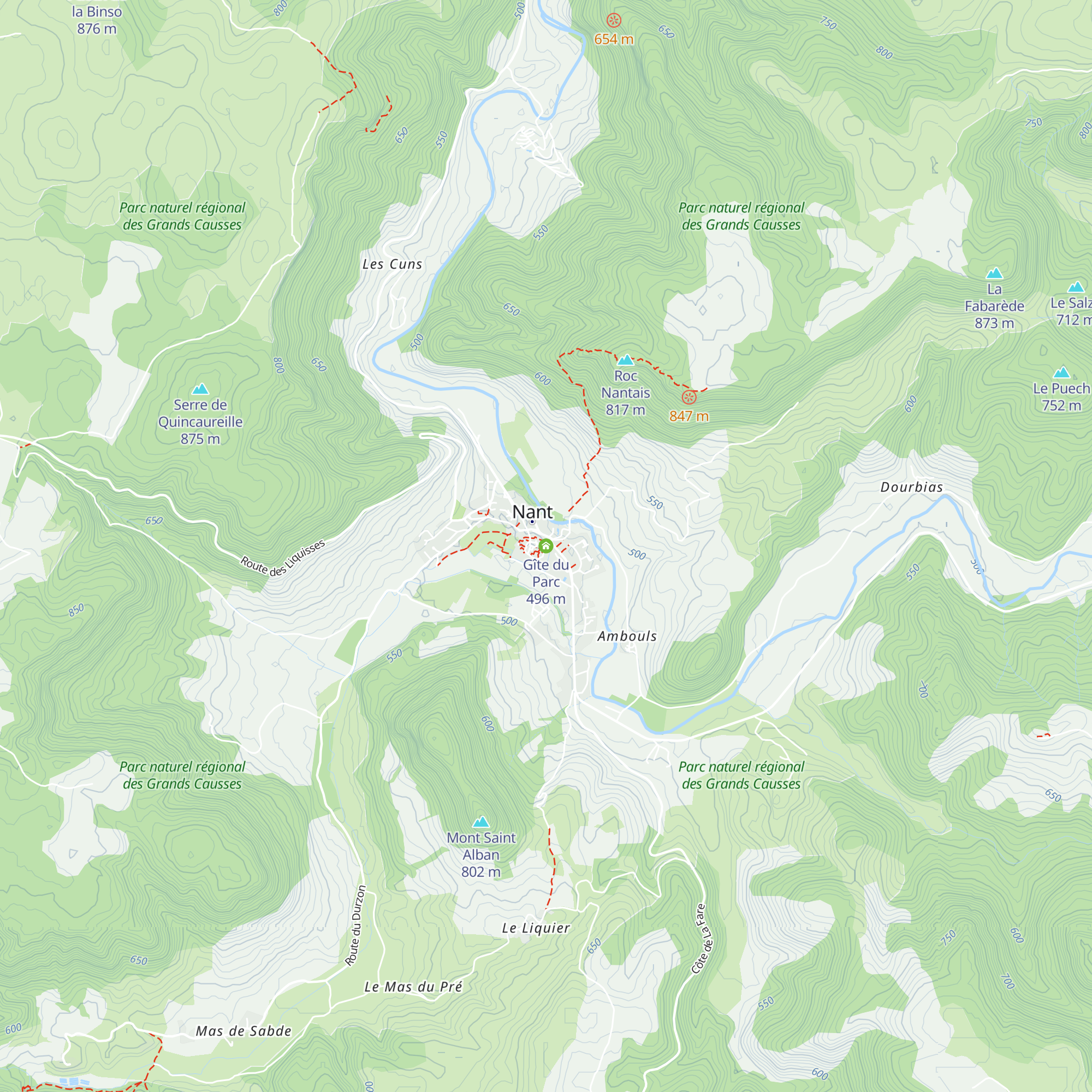 Gîte du Parc map