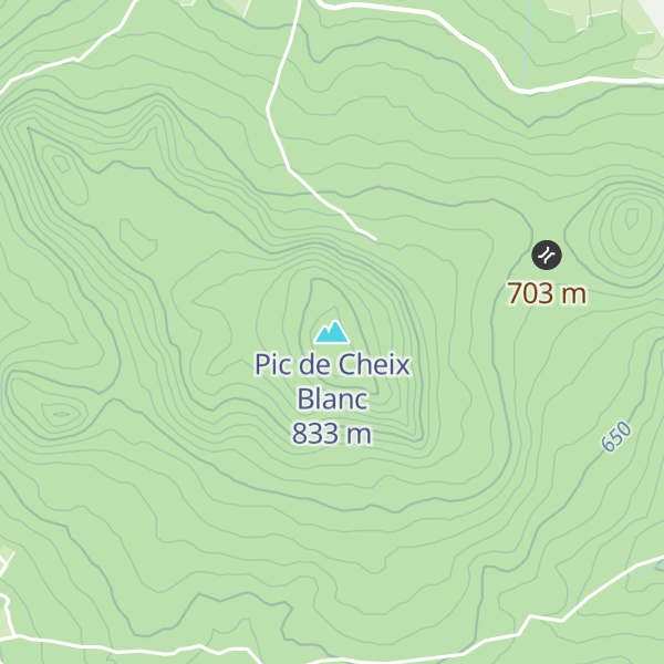 Map of Pic de Cheix Blanc