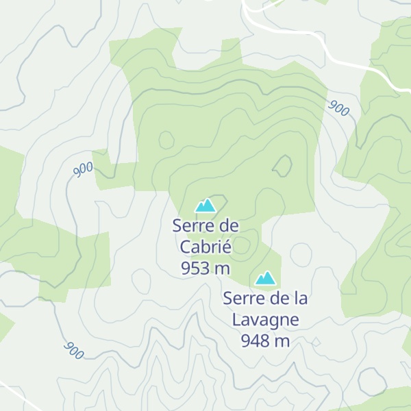 Map of Serre de Cabrié