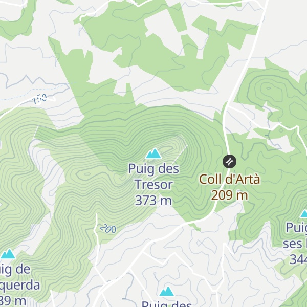 Map of Puig des Tresor